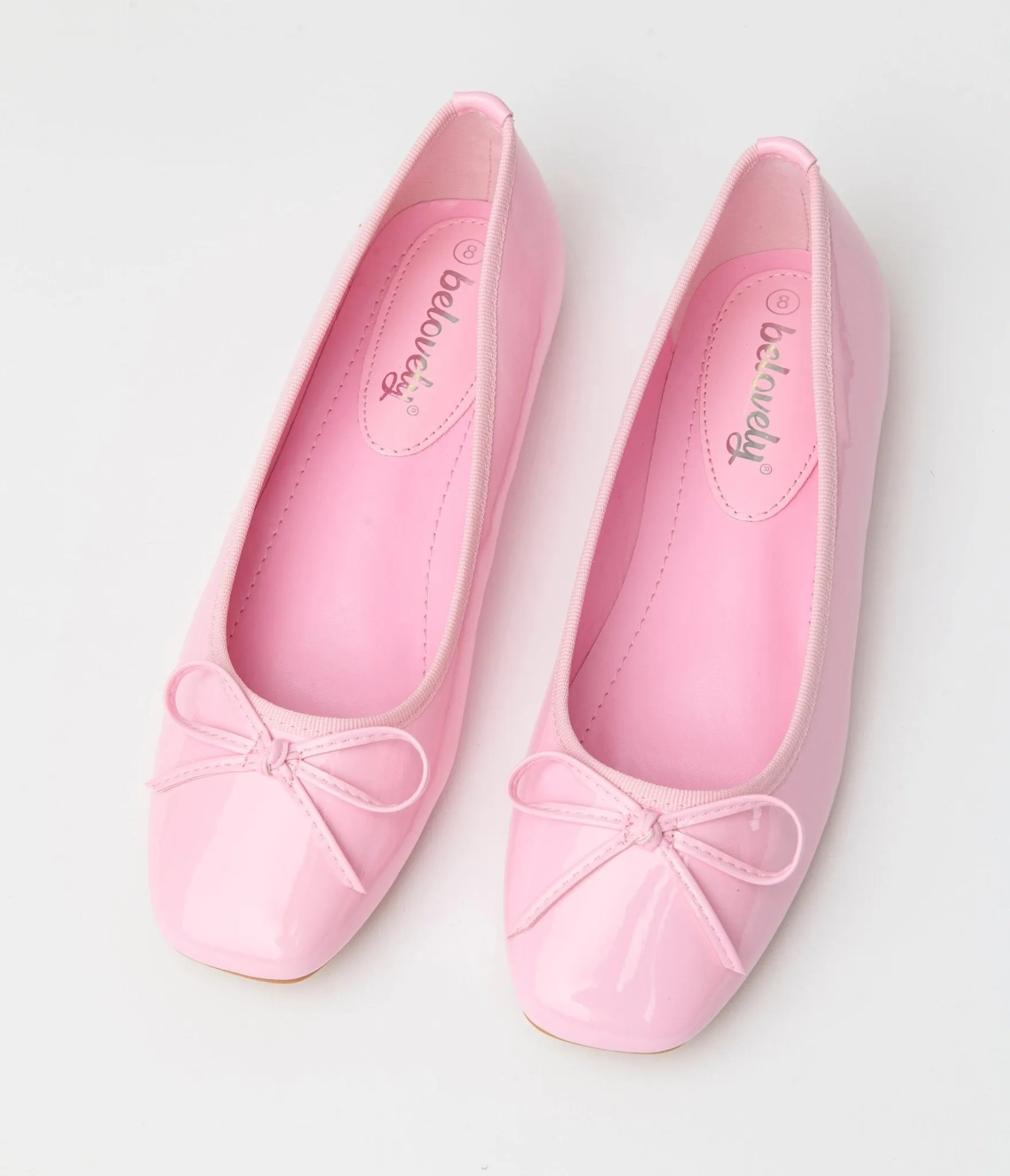 1960s Blush Pink Patent Leatherette Flats
