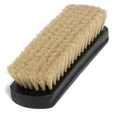 7" Horsehair Shoe Brushes (2pcs) – 2 Color Hair Made for Light & Dark Shoes or Boots