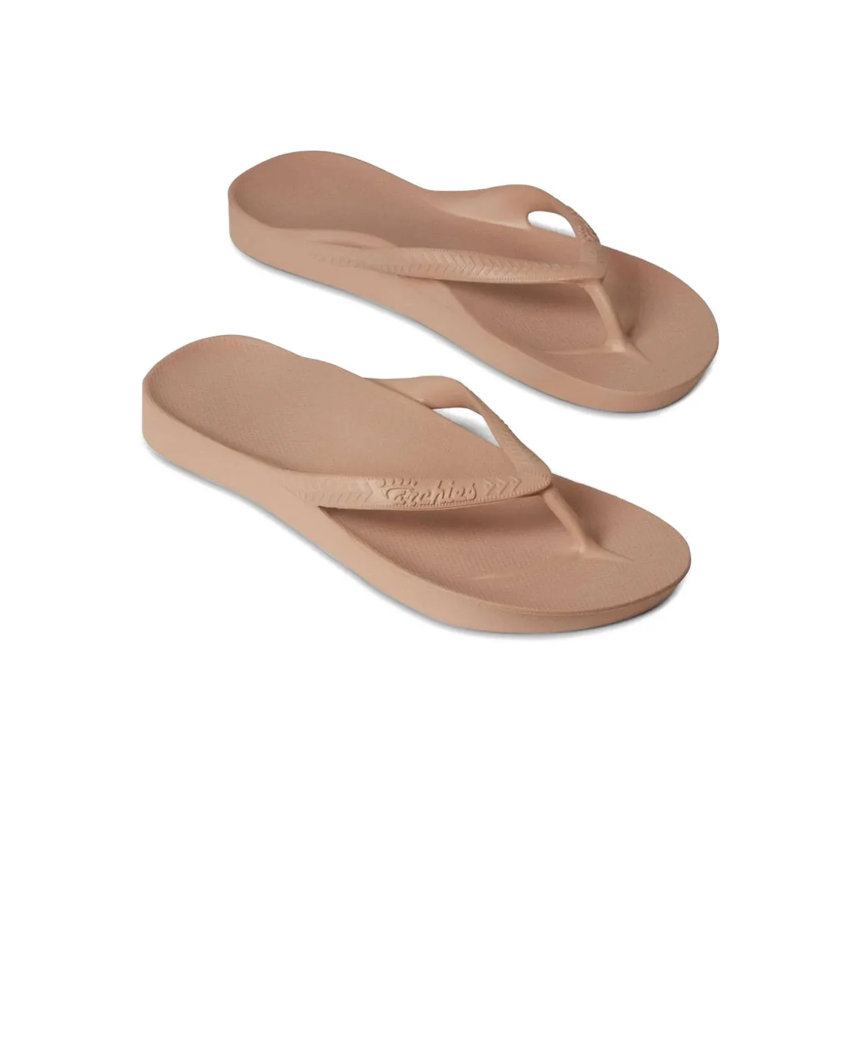Archies Arch Support Thongs Tan