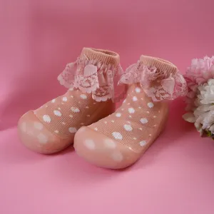 Baby Grip Socks Shoes Peach - Sunshine