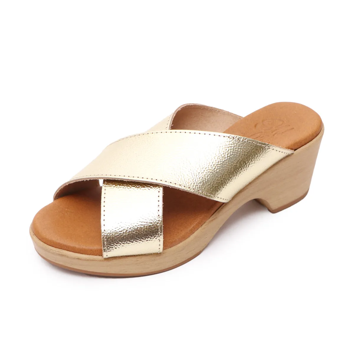 Belen Champagne Ultra Light Platform Sandals