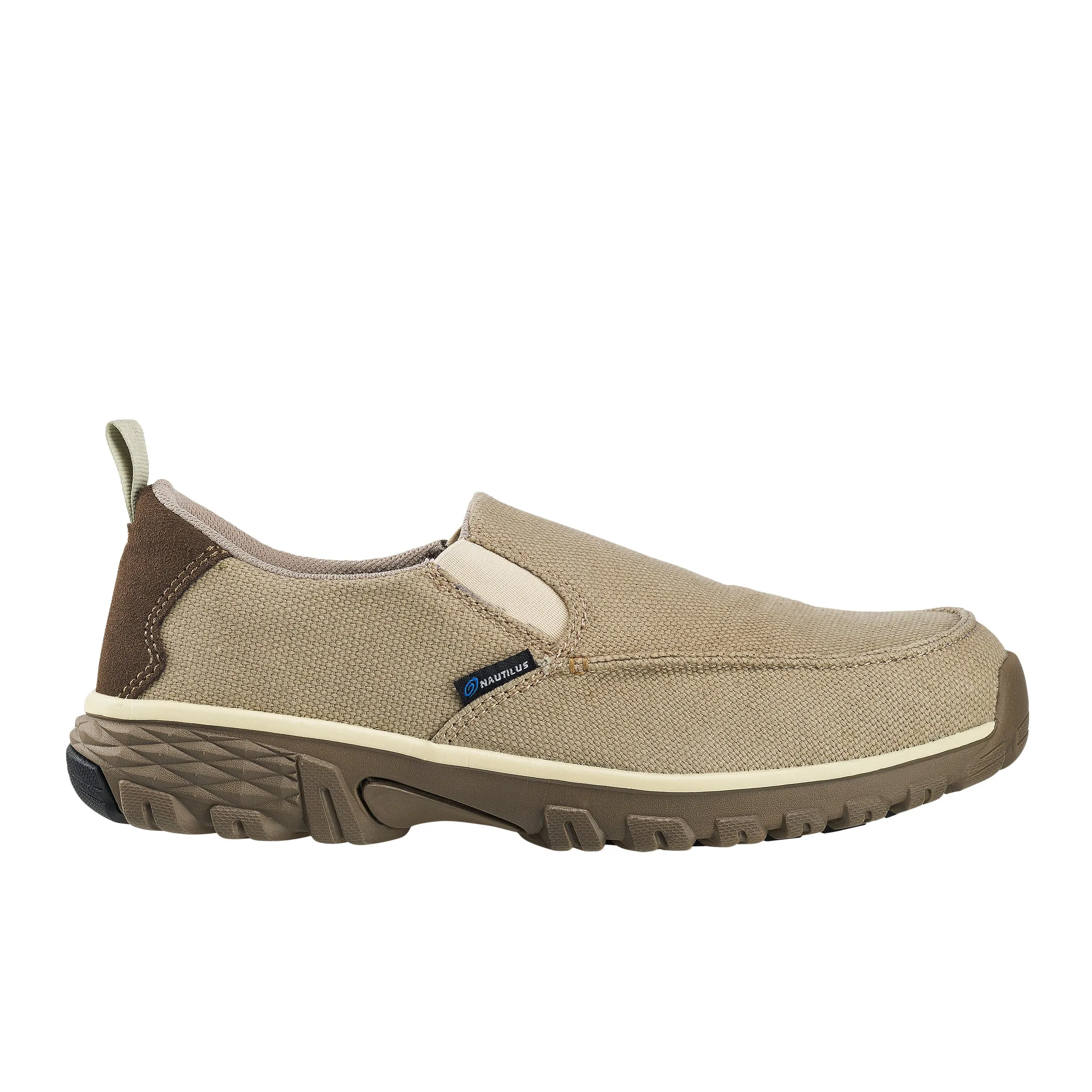 Breeze Tan Alloy Toe EH Slip-On Work Shoe