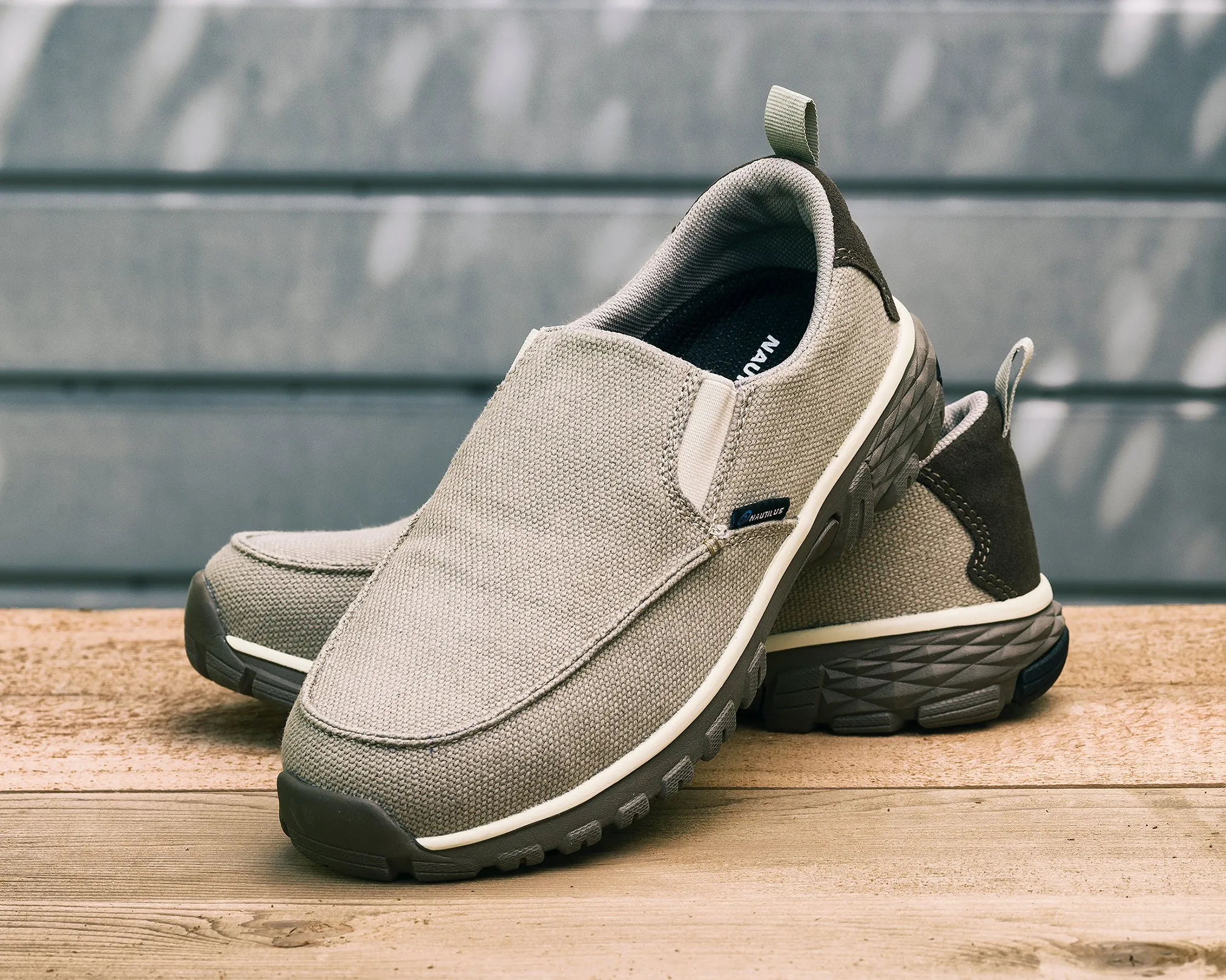 Breeze Tan Alloy Toe EH Slip-On Work Shoe