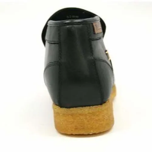 British Walkers Palace Men's Black Leather Slip On
