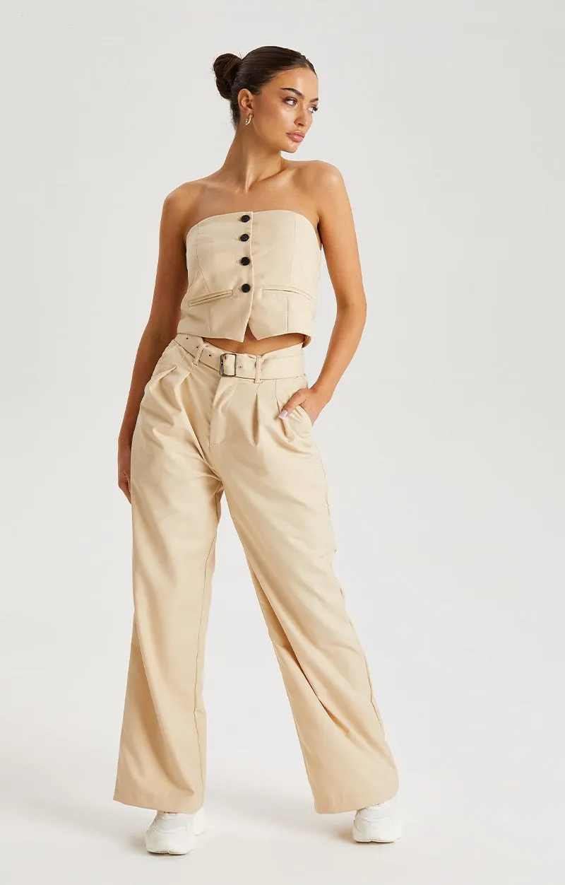 Button Front Corset Top