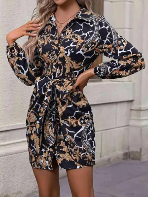 Classy Classic Long Sleeve Collared Dress