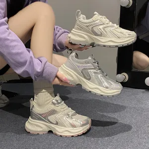 Contrast Mesh Platform Athletic