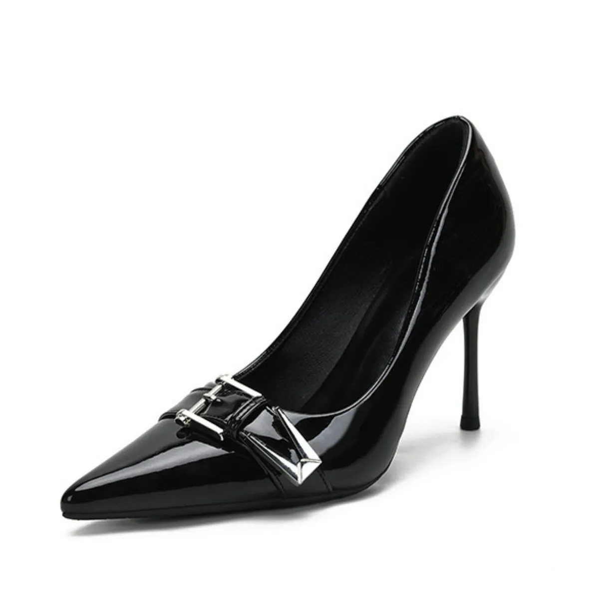 Decor Buckle Point Toe Stiletto Pumps