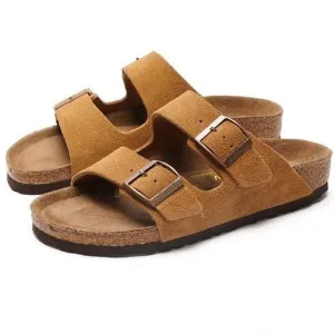 Double Buckle Open Toe Sandals