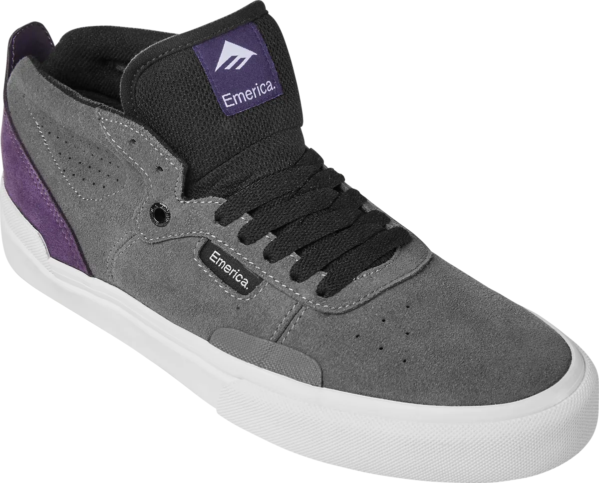 Emerica Mens Pillar Grey Purple Shoes