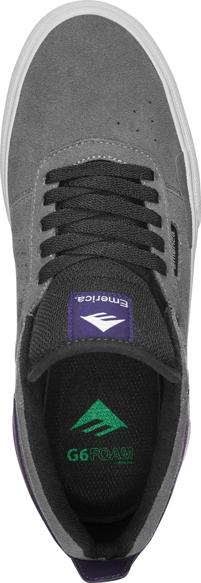 Emerica Mens Pillar Grey Purple Shoes