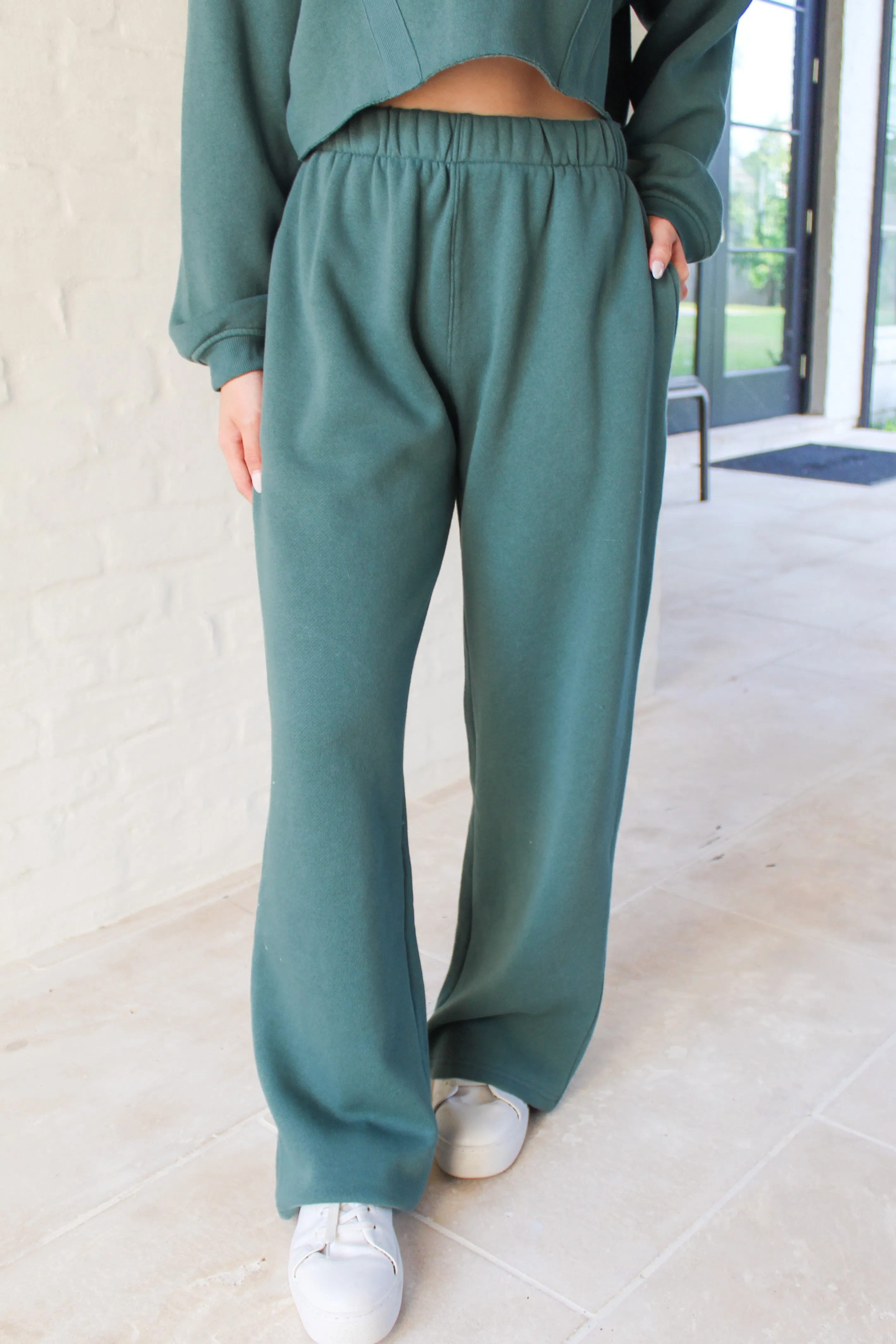Escaping Reality Fleece Wide Leg Pants