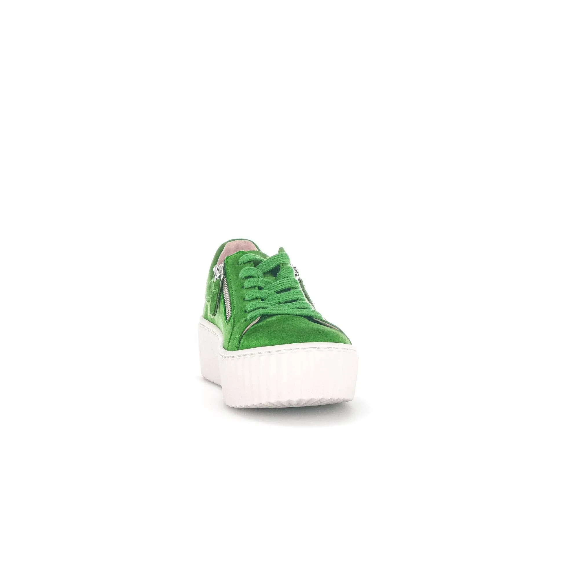Gabor 43.200.31 Dolly Ladies Green Suede Lace Up Trainers