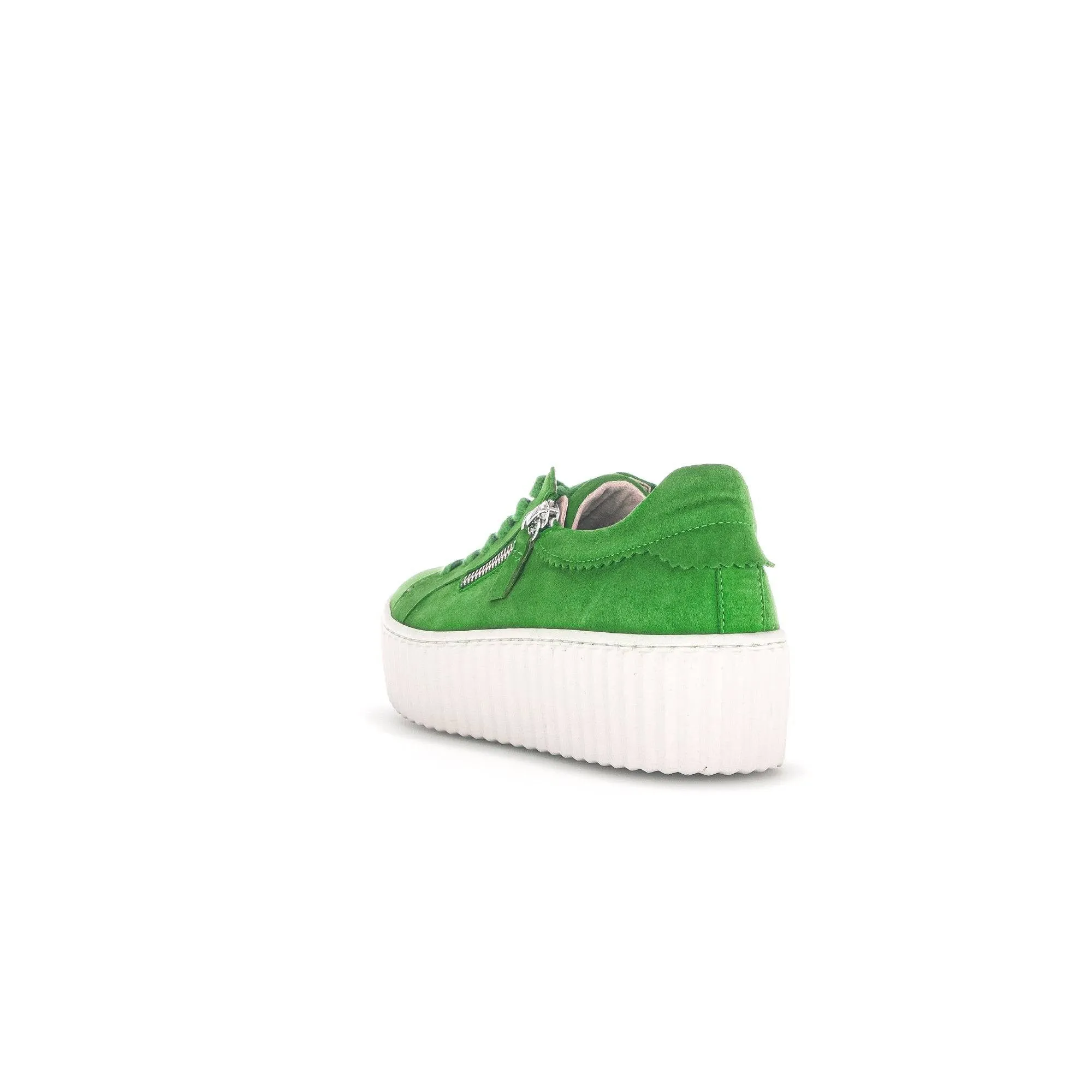 Gabor 43.200.31 Dolly Ladies Green Suede Lace Up Trainers
