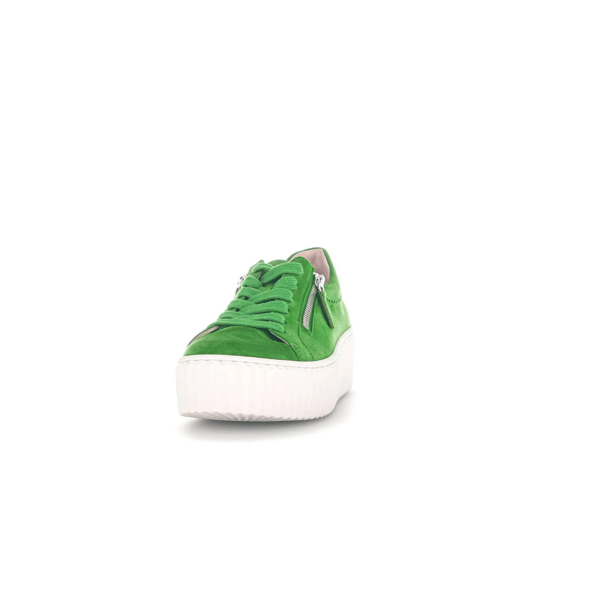 Gabor 43.200.31 Dolly Ladies Green Suede Lace Up Trainers