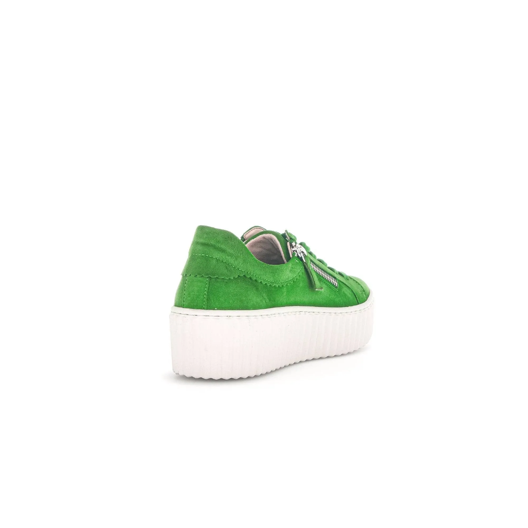 Gabor 43.200.31 Dolly Ladies Green Suede Lace Up Trainers