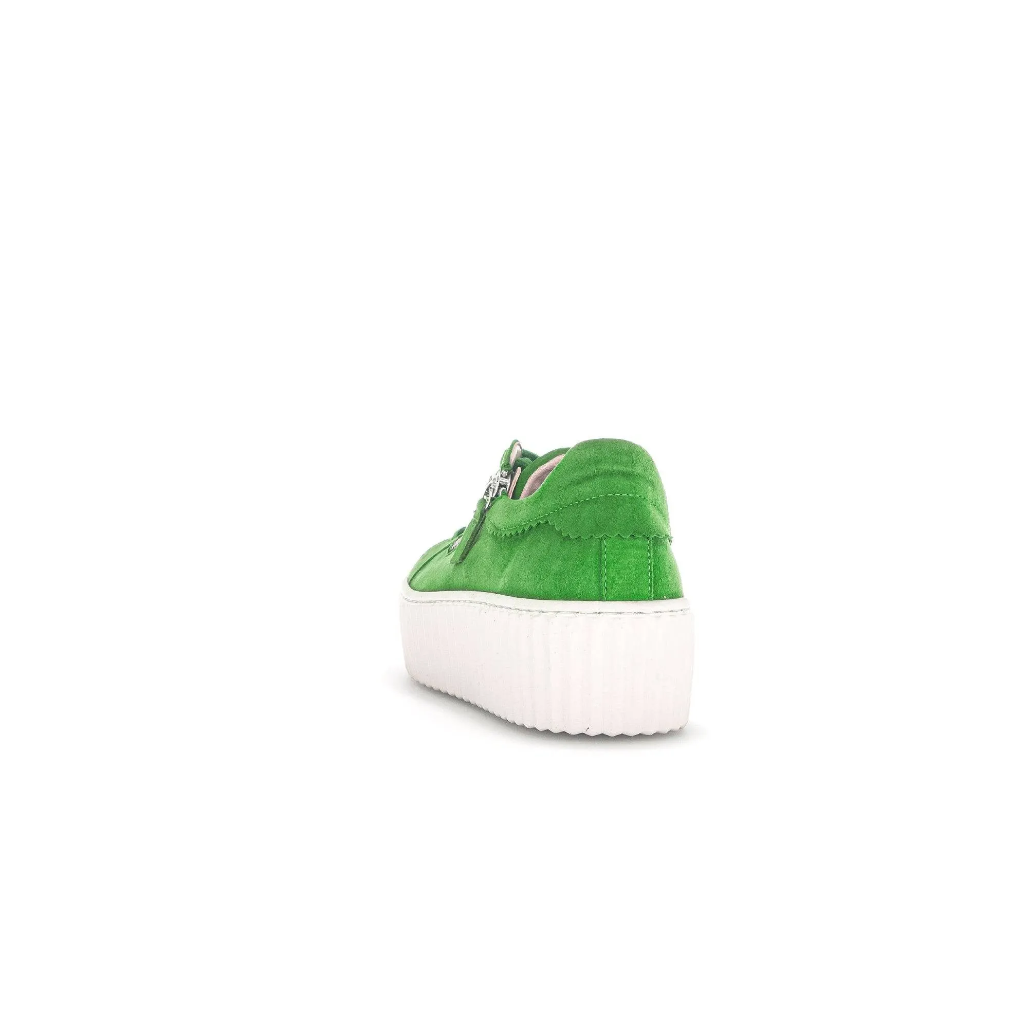 Gabor 43.200.31 Dolly Ladies Green Suede Lace Up Trainers