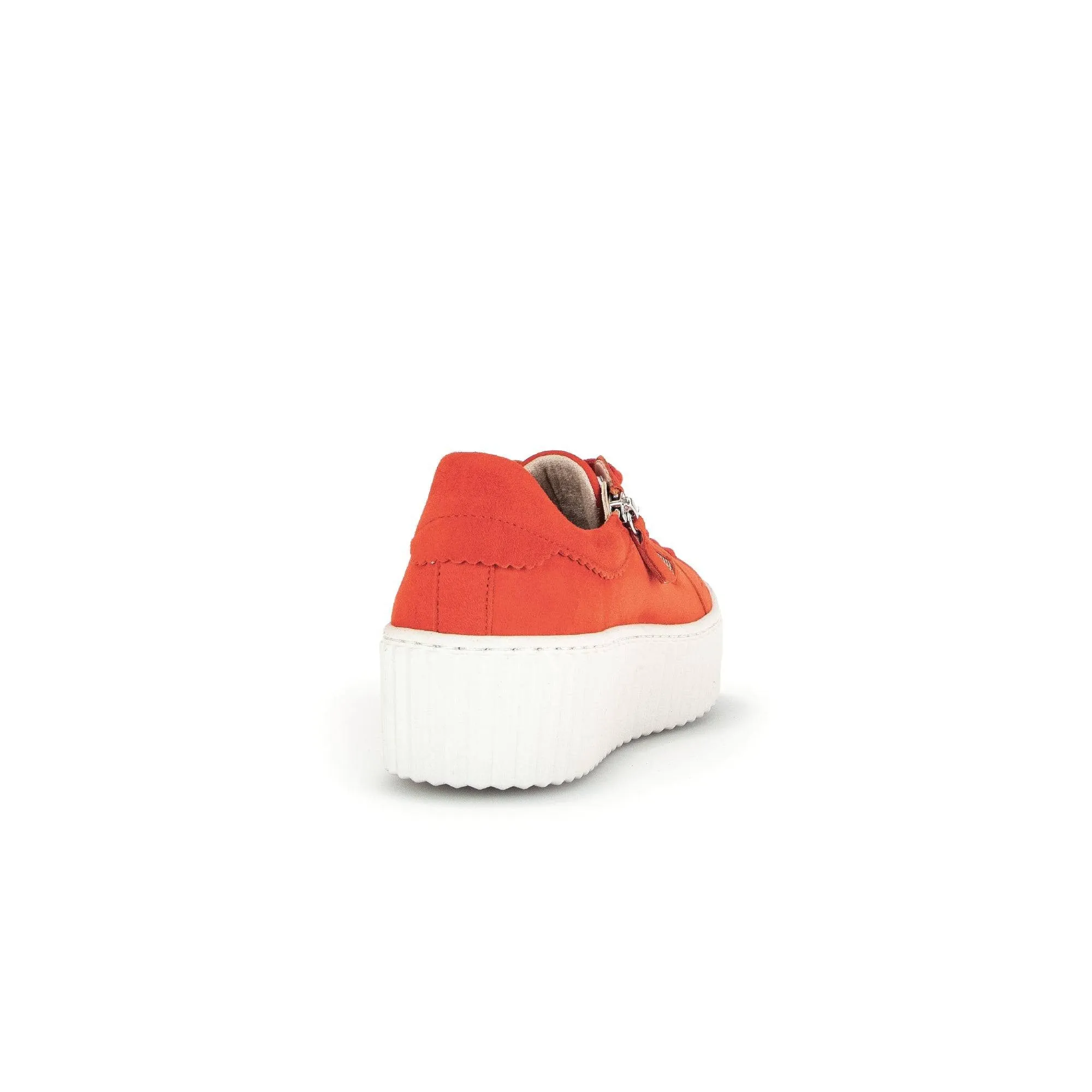 Gabor 43.200.35 Dolly Ladies Orange Suede Lace Up Trainers