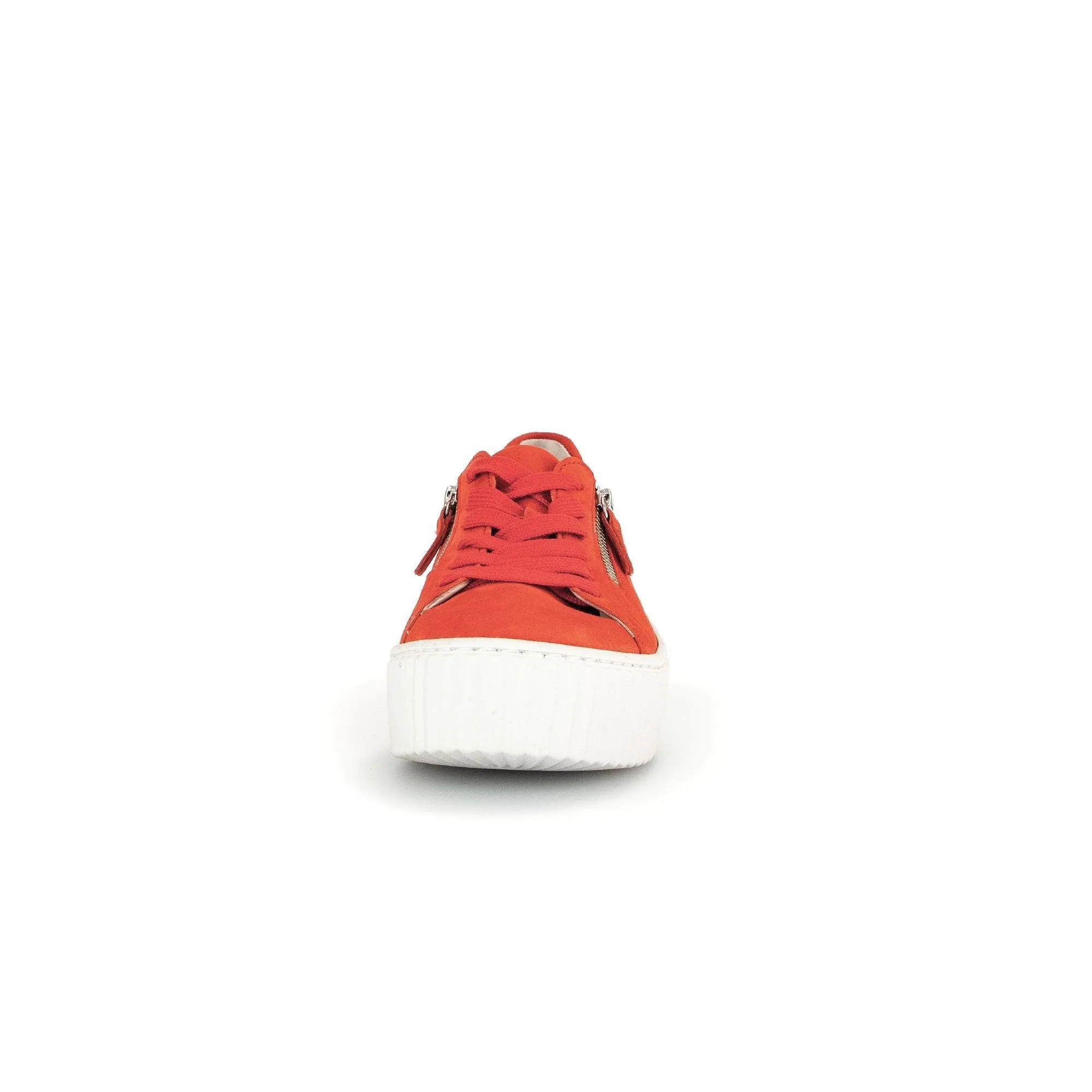Gabor 43.200.35 Dolly Ladies Orange Suede Lace Up Trainers