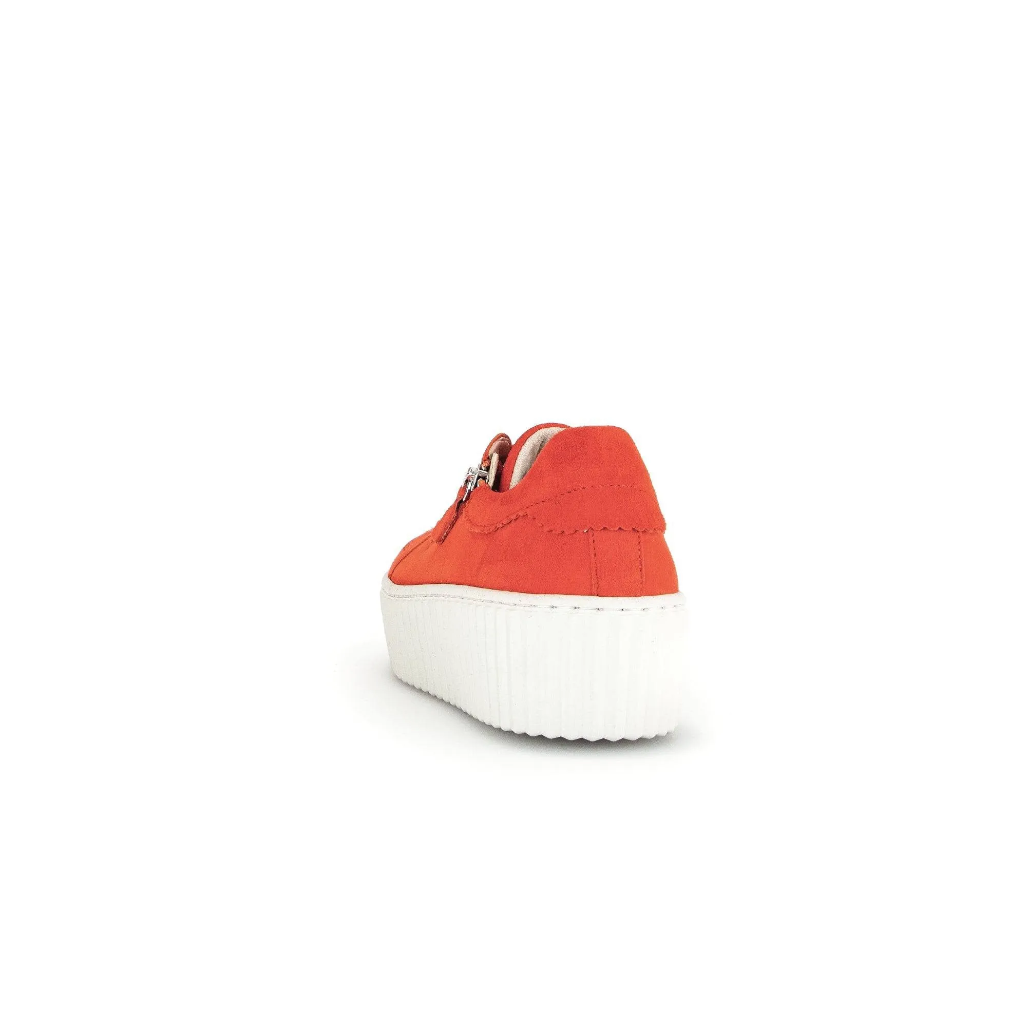 Gabor 43.200.35 Dolly Ladies Orange Suede Lace Up Trainers