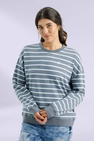 Homelee Kayla Crew Stormy Stripe