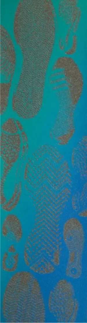 Jessup Skateboard Griptape NBD Blue Shoes Printed - 9" x 33"