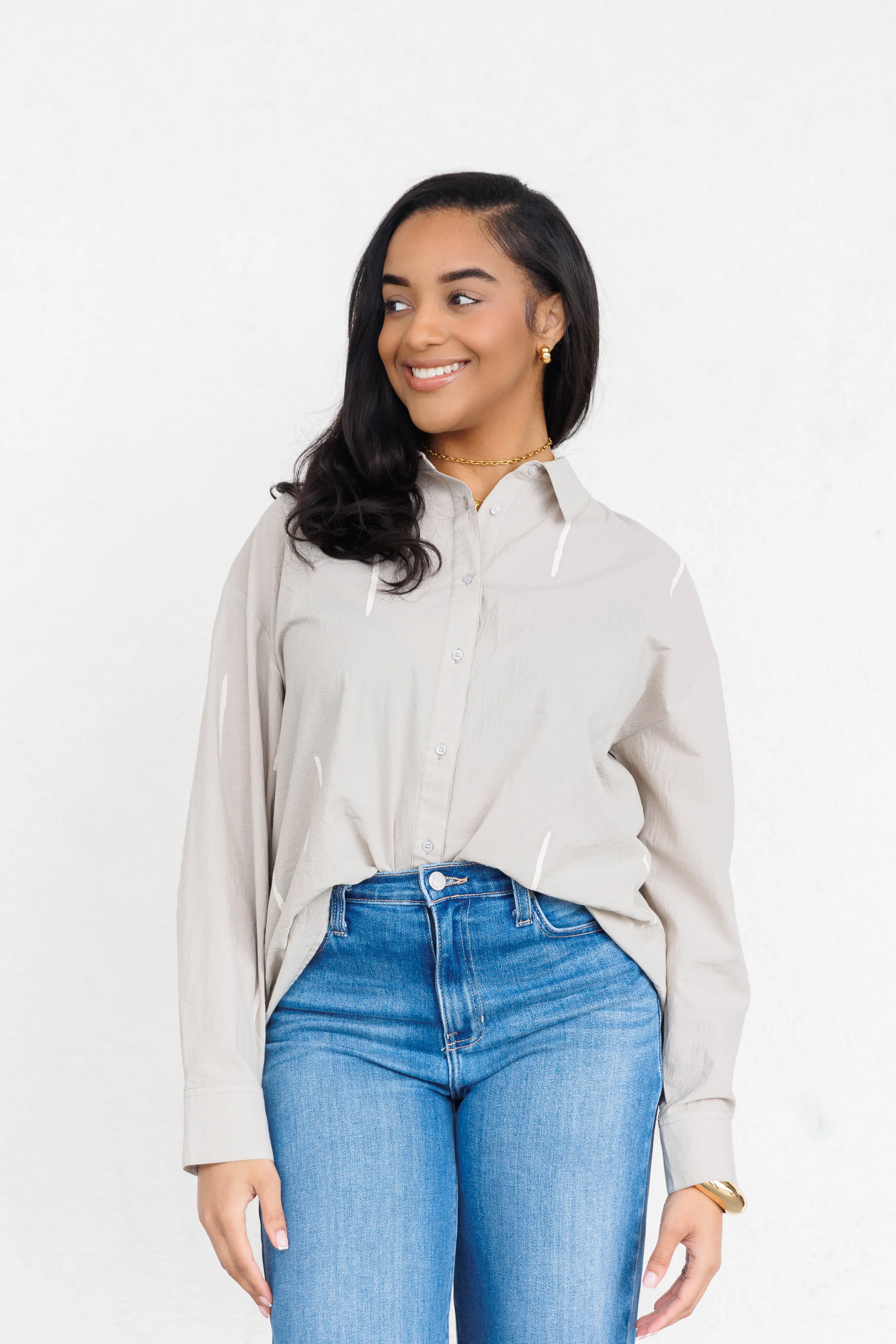 LAUREL MATCHSTICK PRINT SHIRT