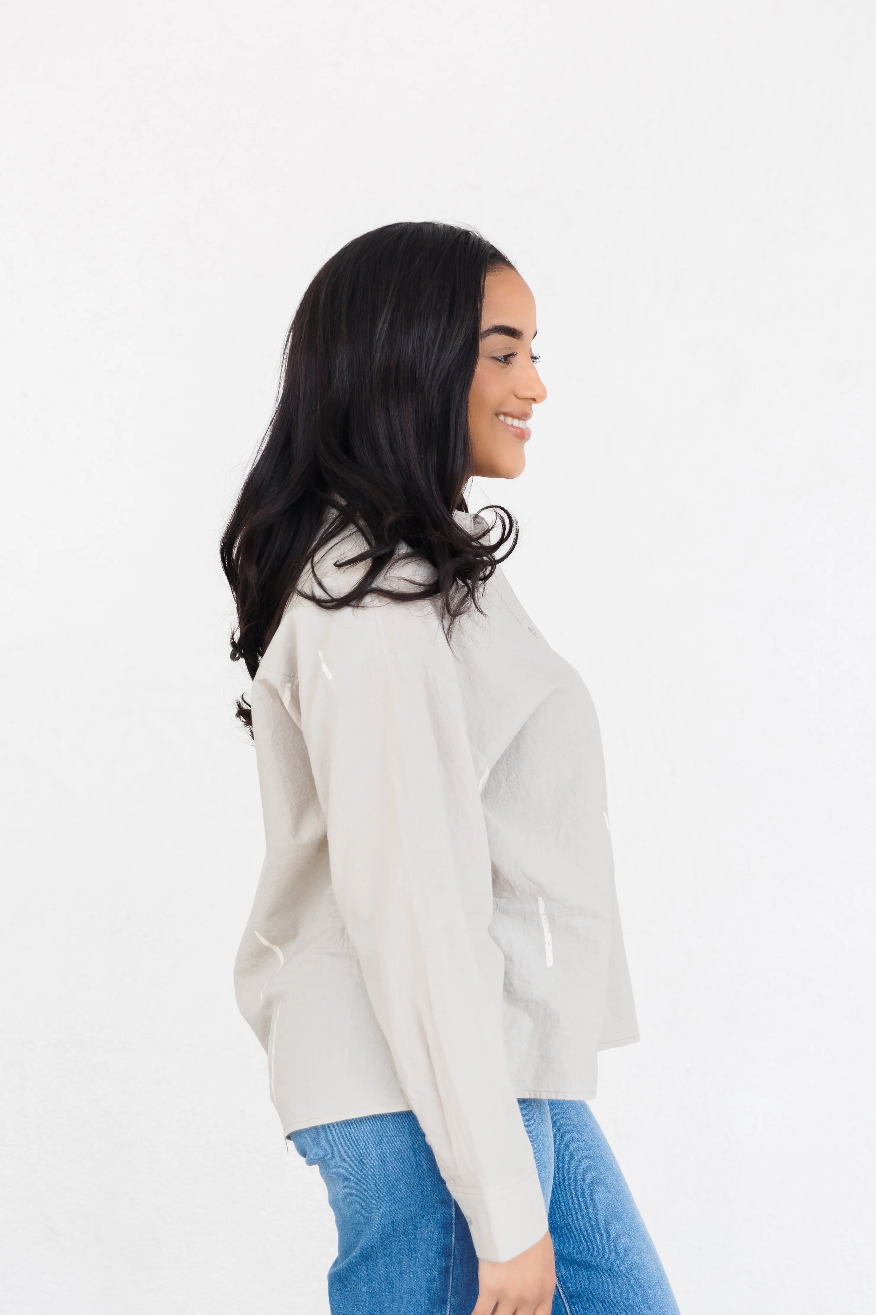 LAUREL MATCHSTICK PRINT SHIRT