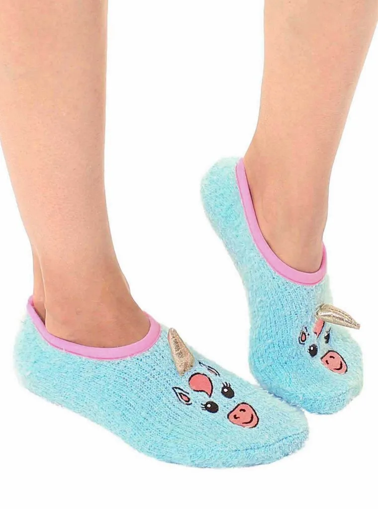 Living Royal Fuzzy Slippers – Unicorn