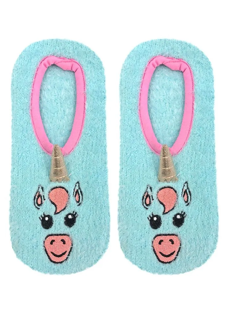 Living Royal Fuzzy Slippers – Unicorn