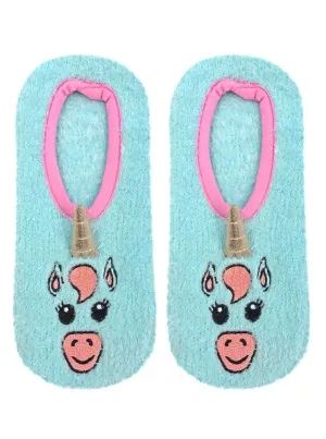 Living Royal Fuzzy Slippers – Unicorn
