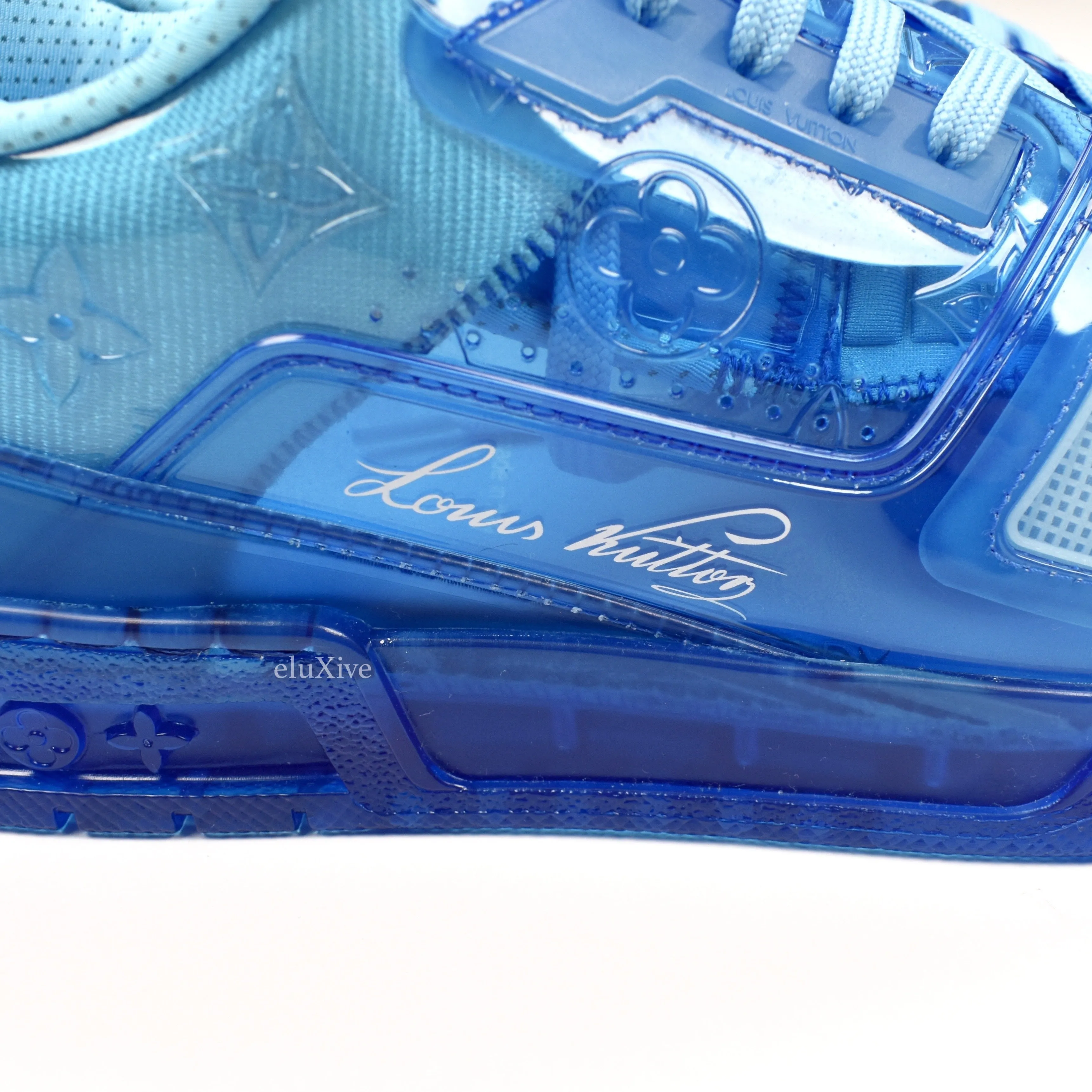 Louis Vuitton - Transparent Blue Trainer Sneakers