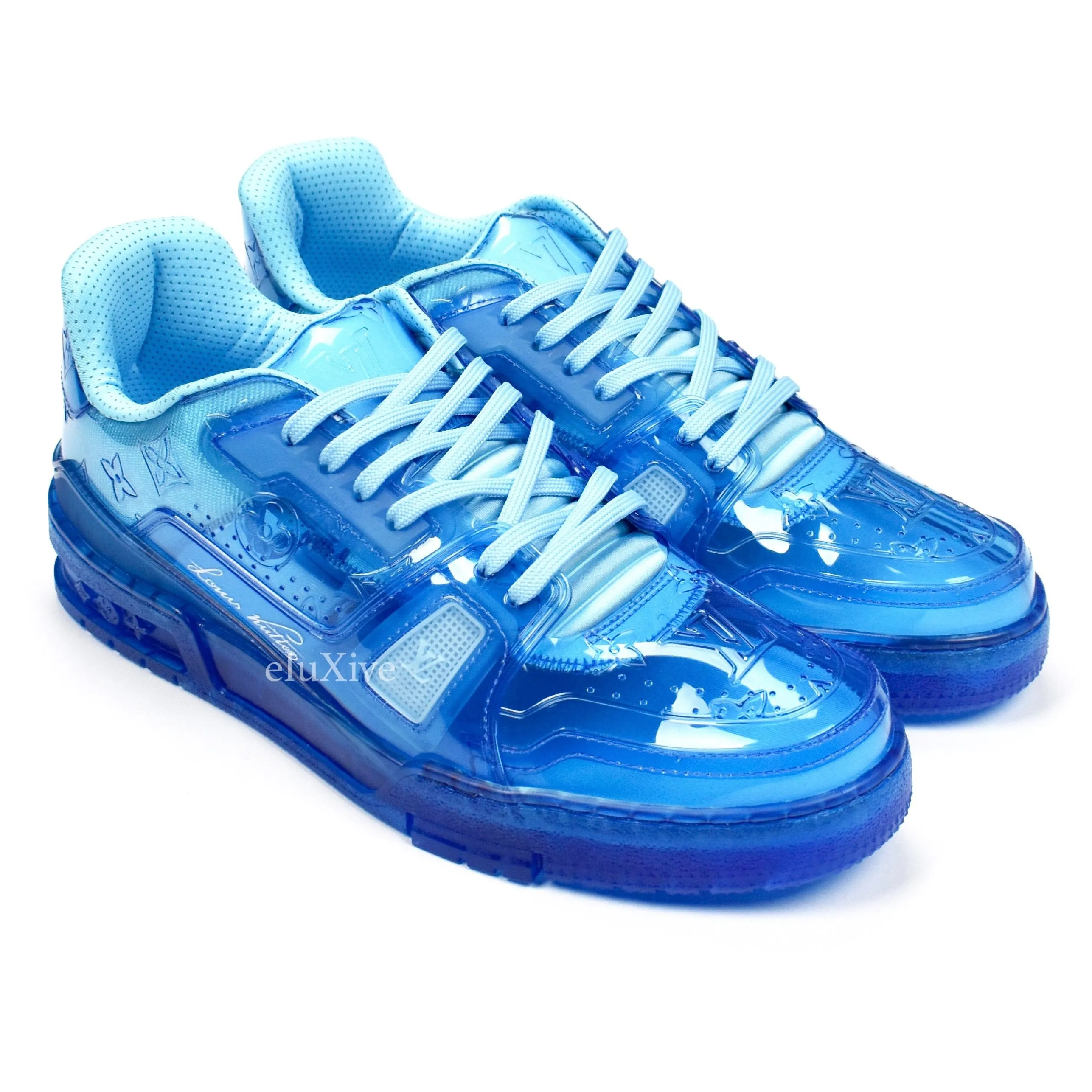 Louis Vuitton - Transparent Blue Trainer Sneakers