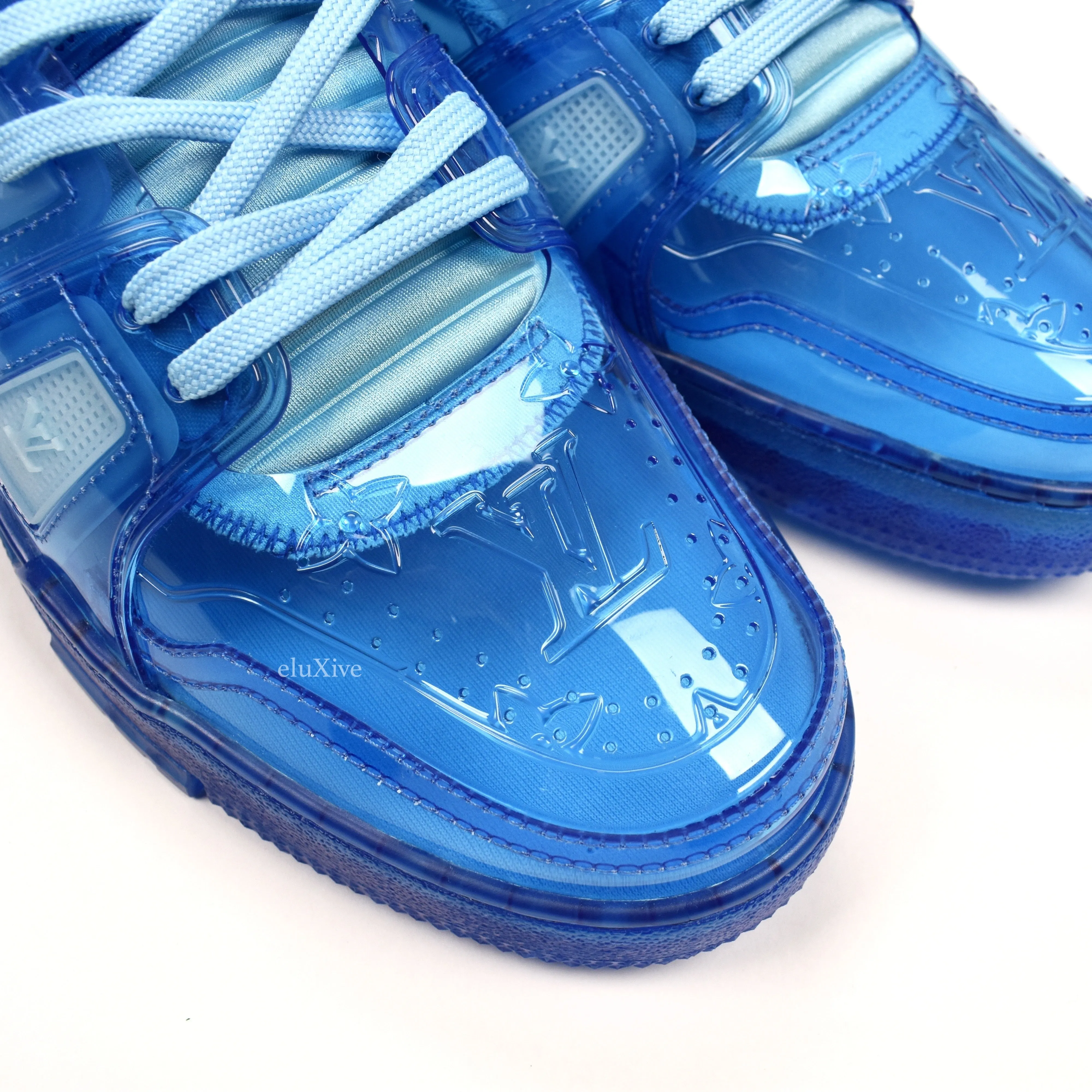 Louis Vuitton - Transparent Blue Trainer Sneakers