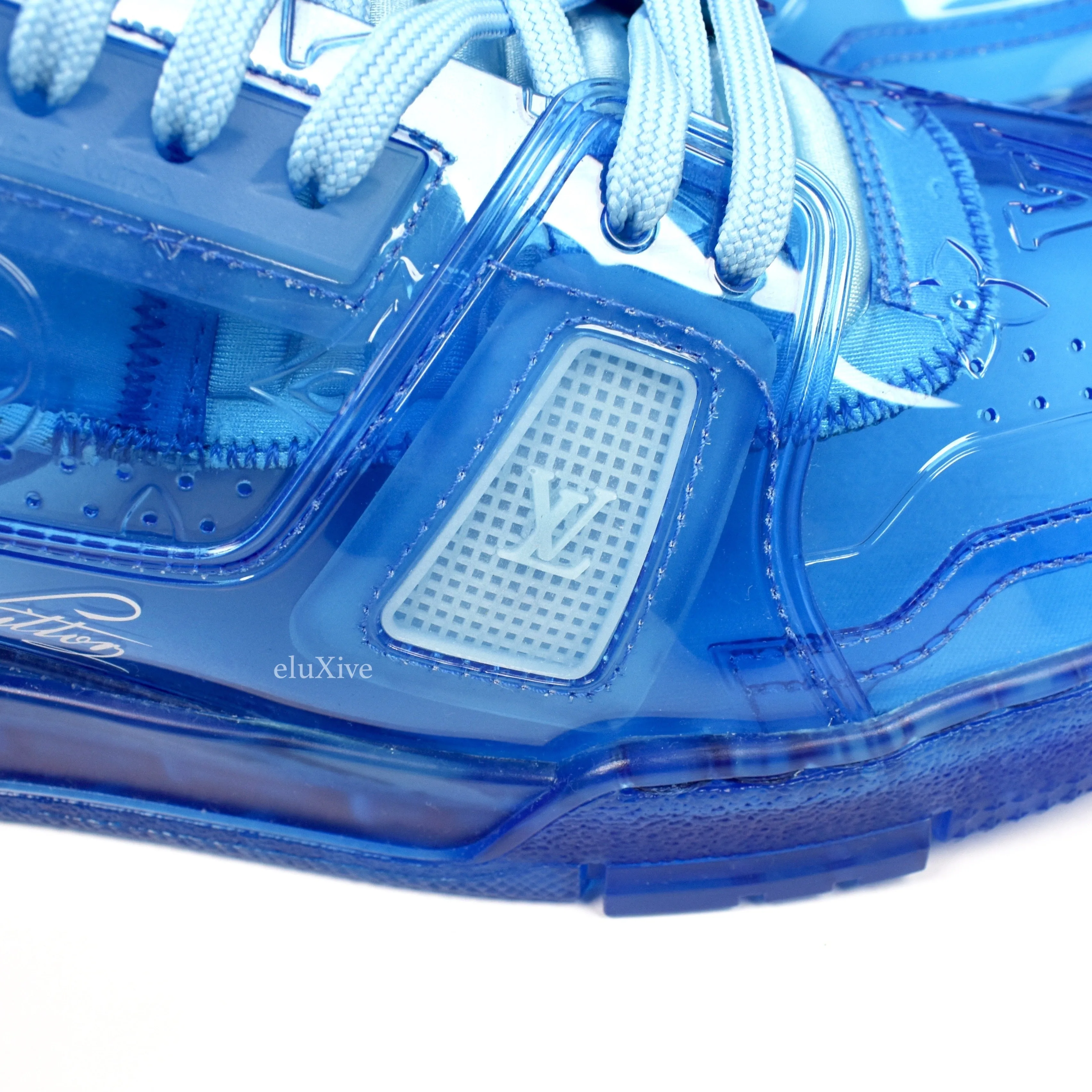 Louis Vuitton - Transparent Blue Trainer Sneakers