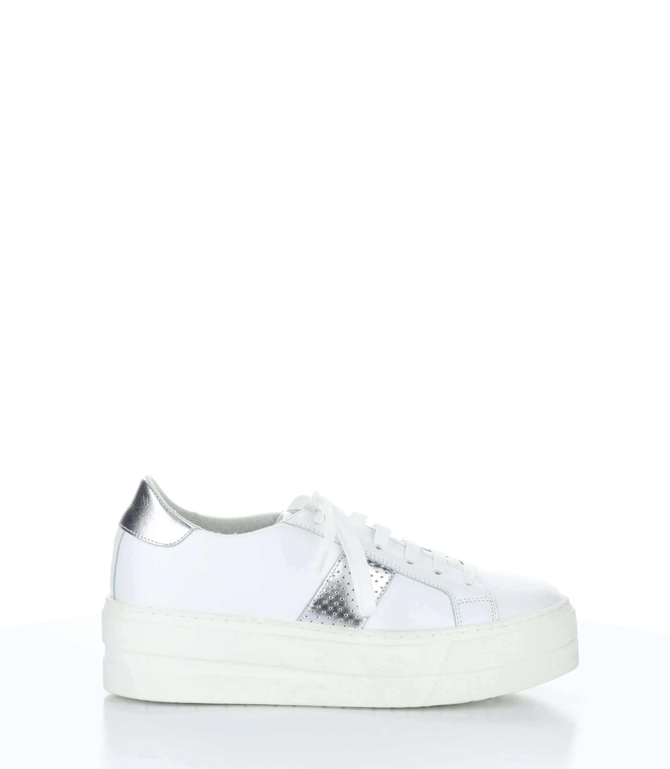 MAISON White Lace-up Shoes