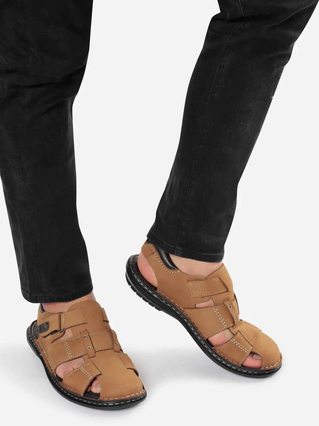 Men's Camel Hurache Casual Sandal (ID4117)