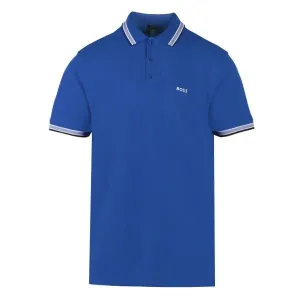Mens Medium Blue Paddy Regular Fit S/s Polo Shirt