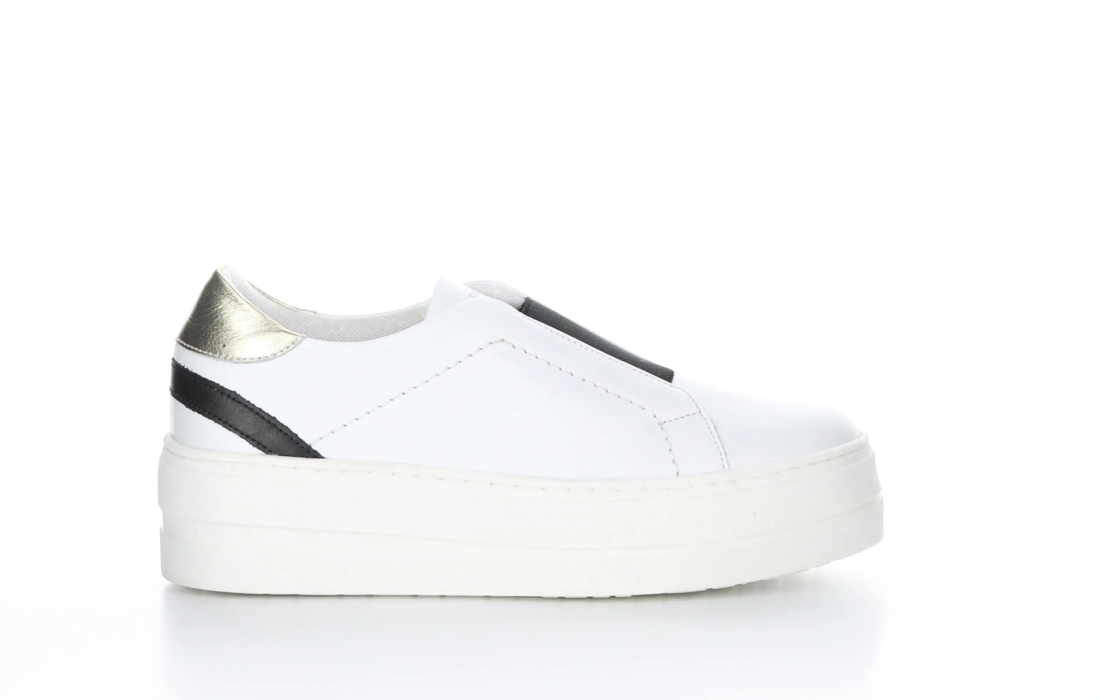 MONA White Slip-on Shoes