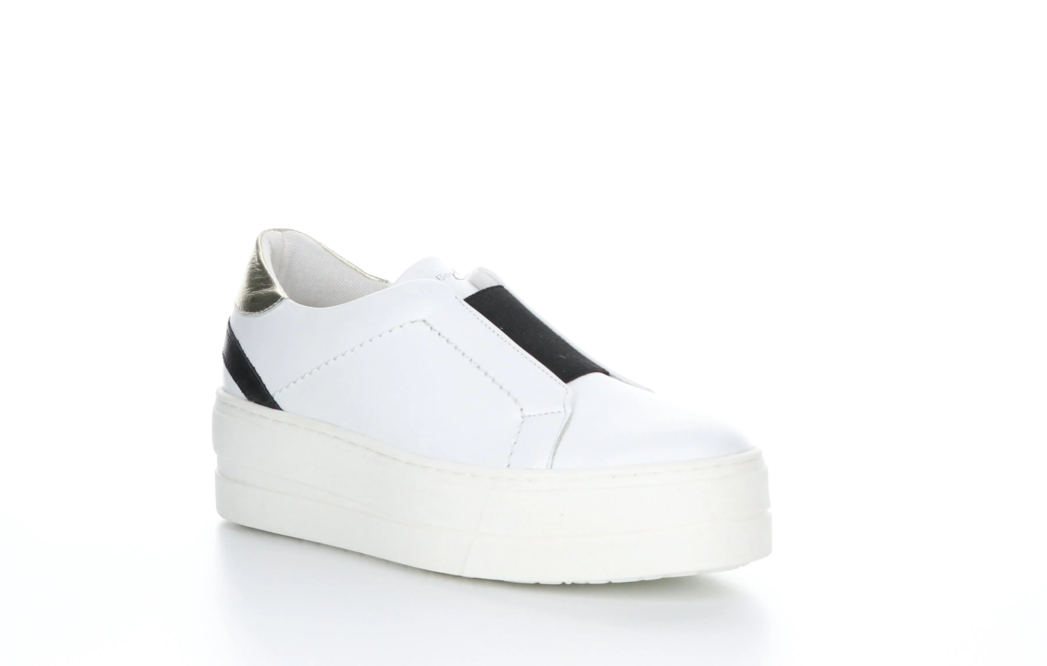 MONA White Slip-on Shoes