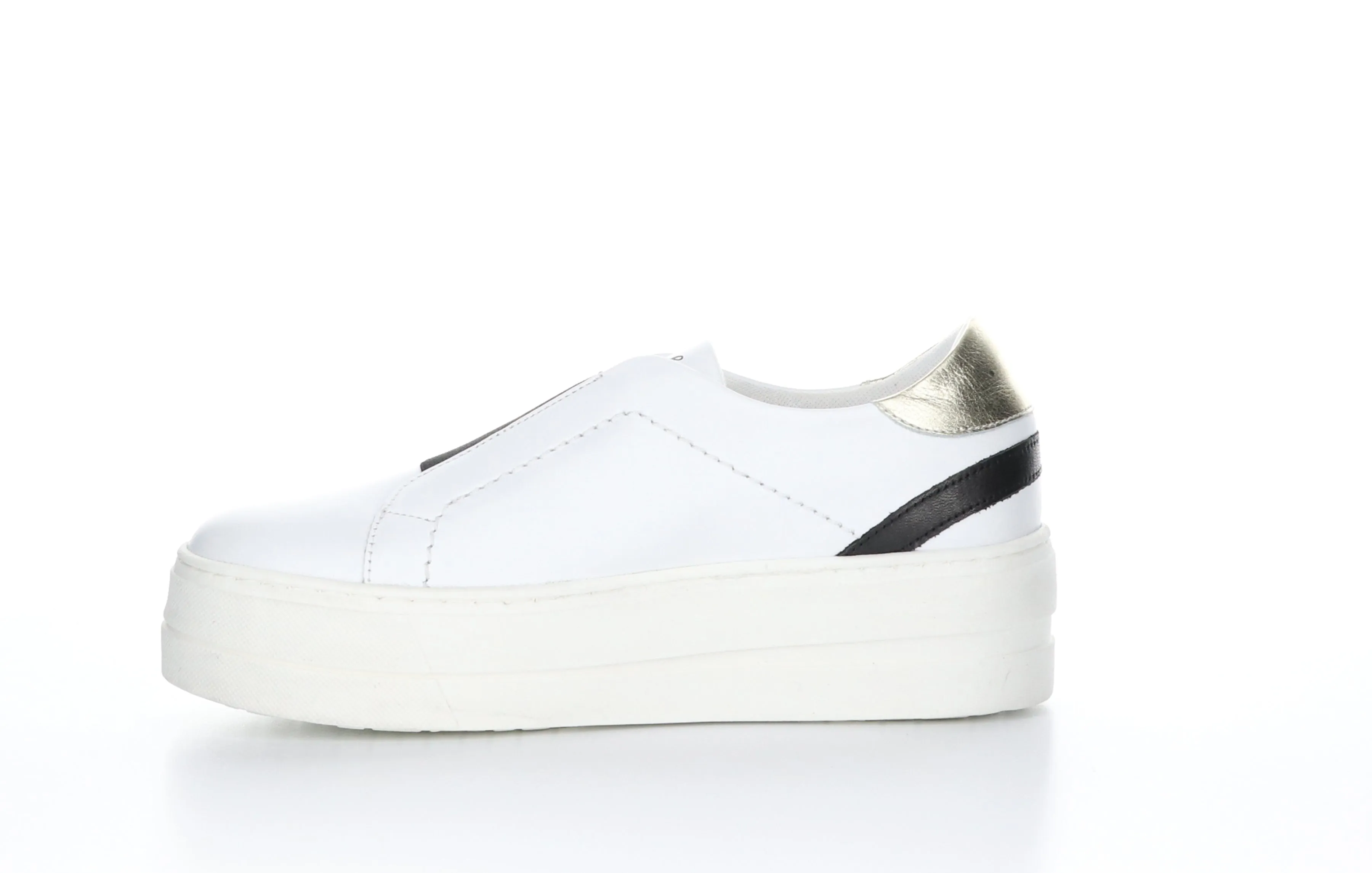 MONA White Slip-on Shoes