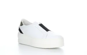 MONA White Slip-on Shoes