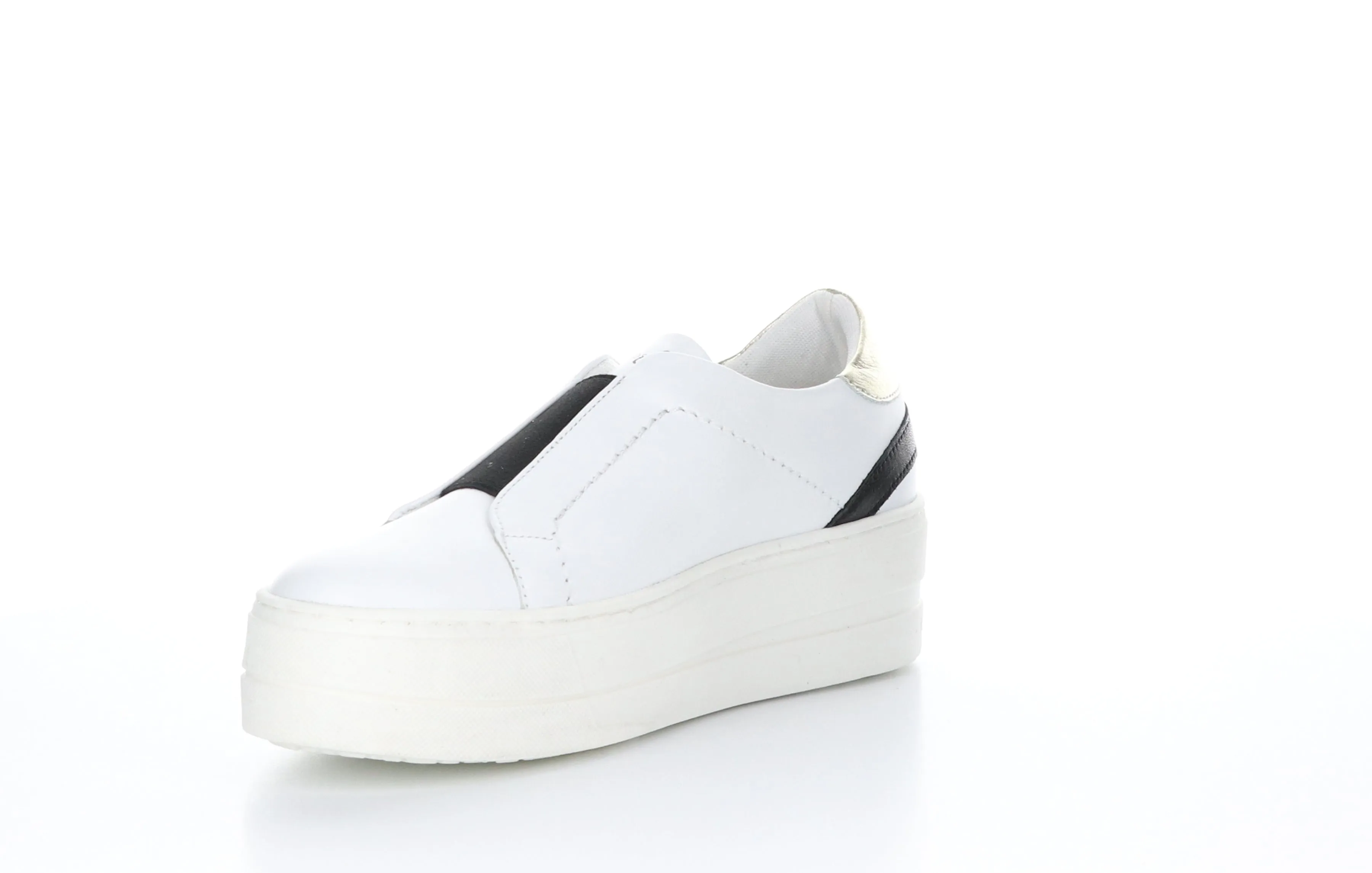 MONA White Slip-on Shoes