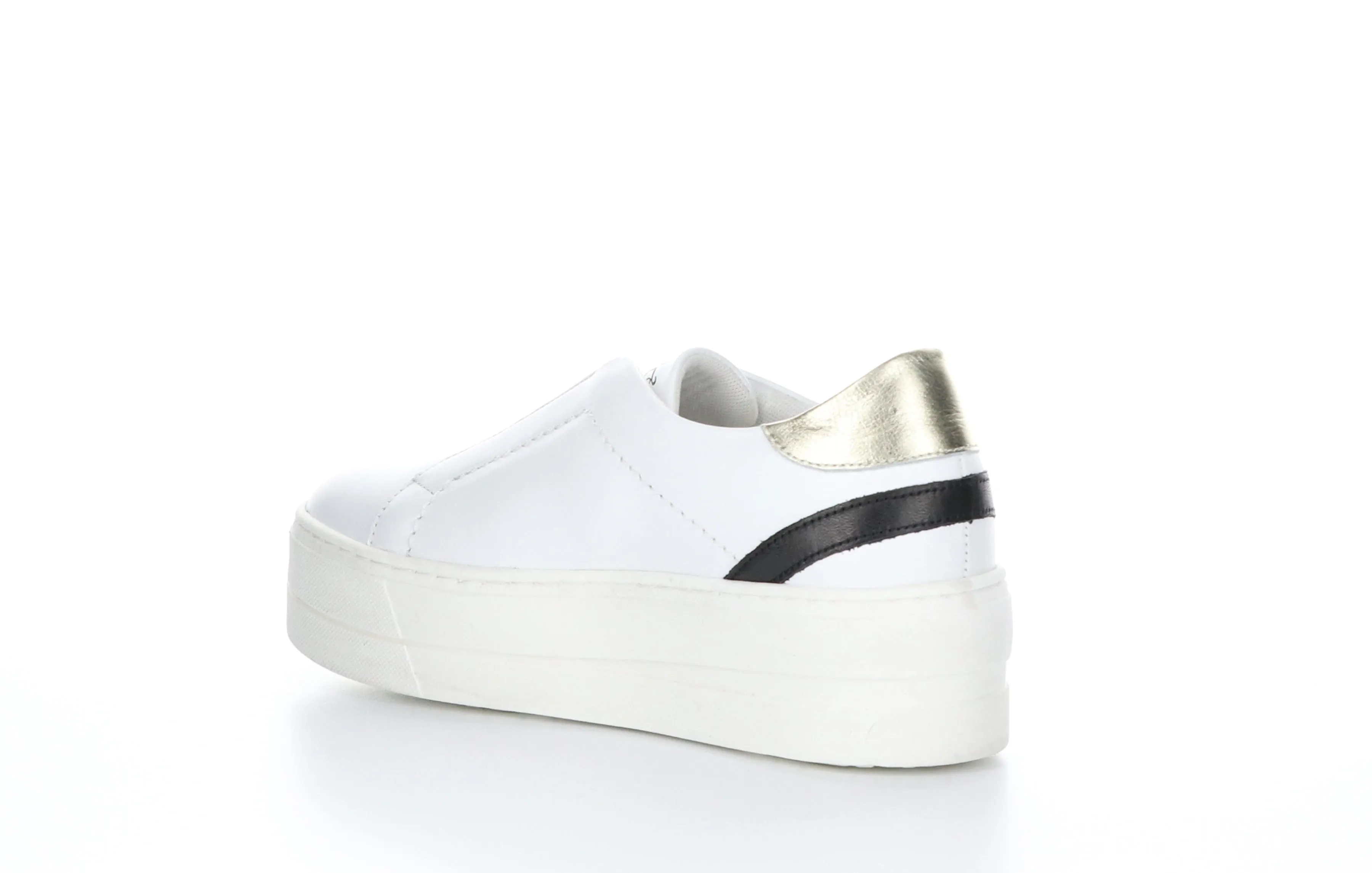 MONA White Slip-on Shoes