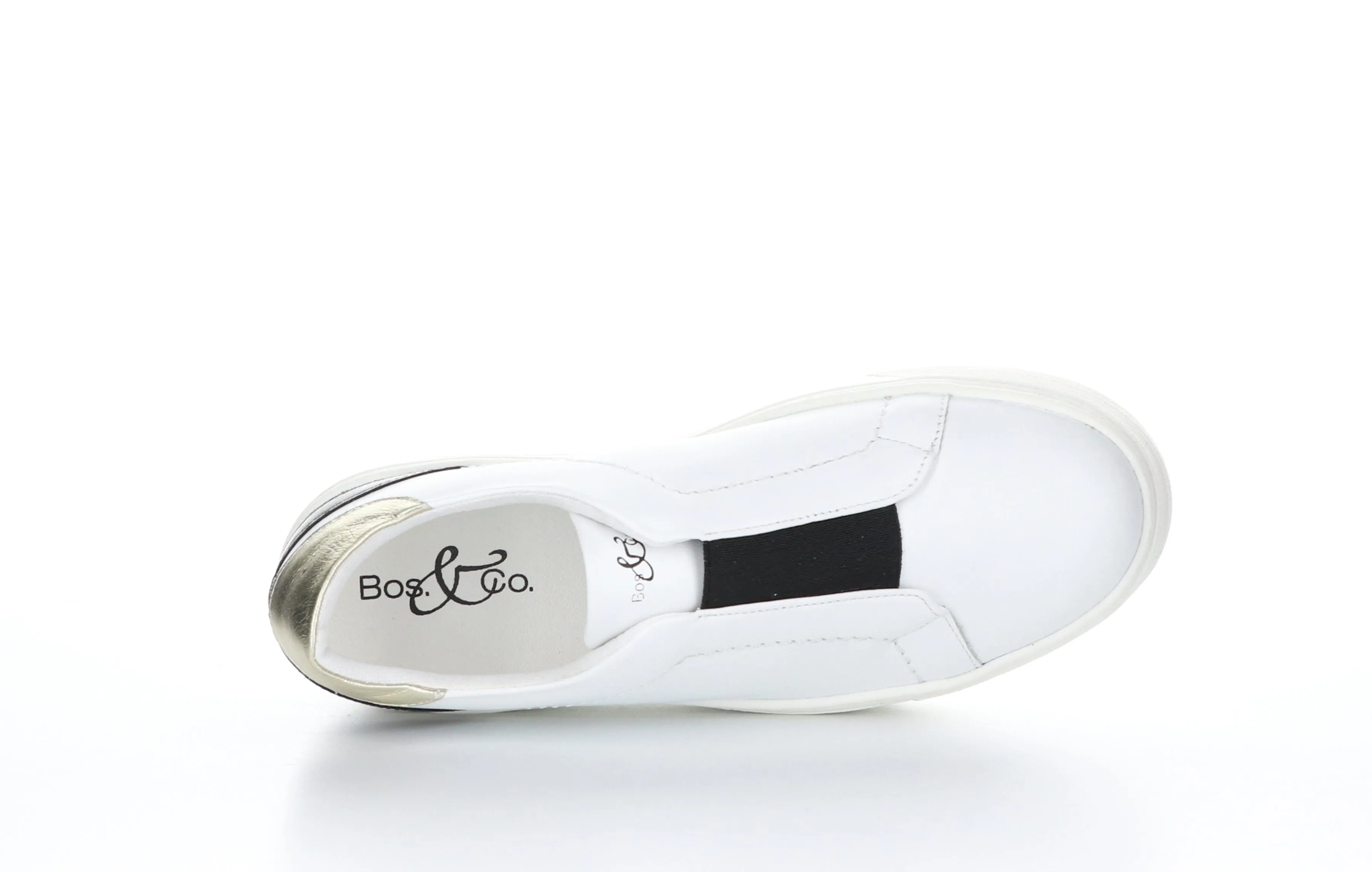 MONA White Slip-on Shoes