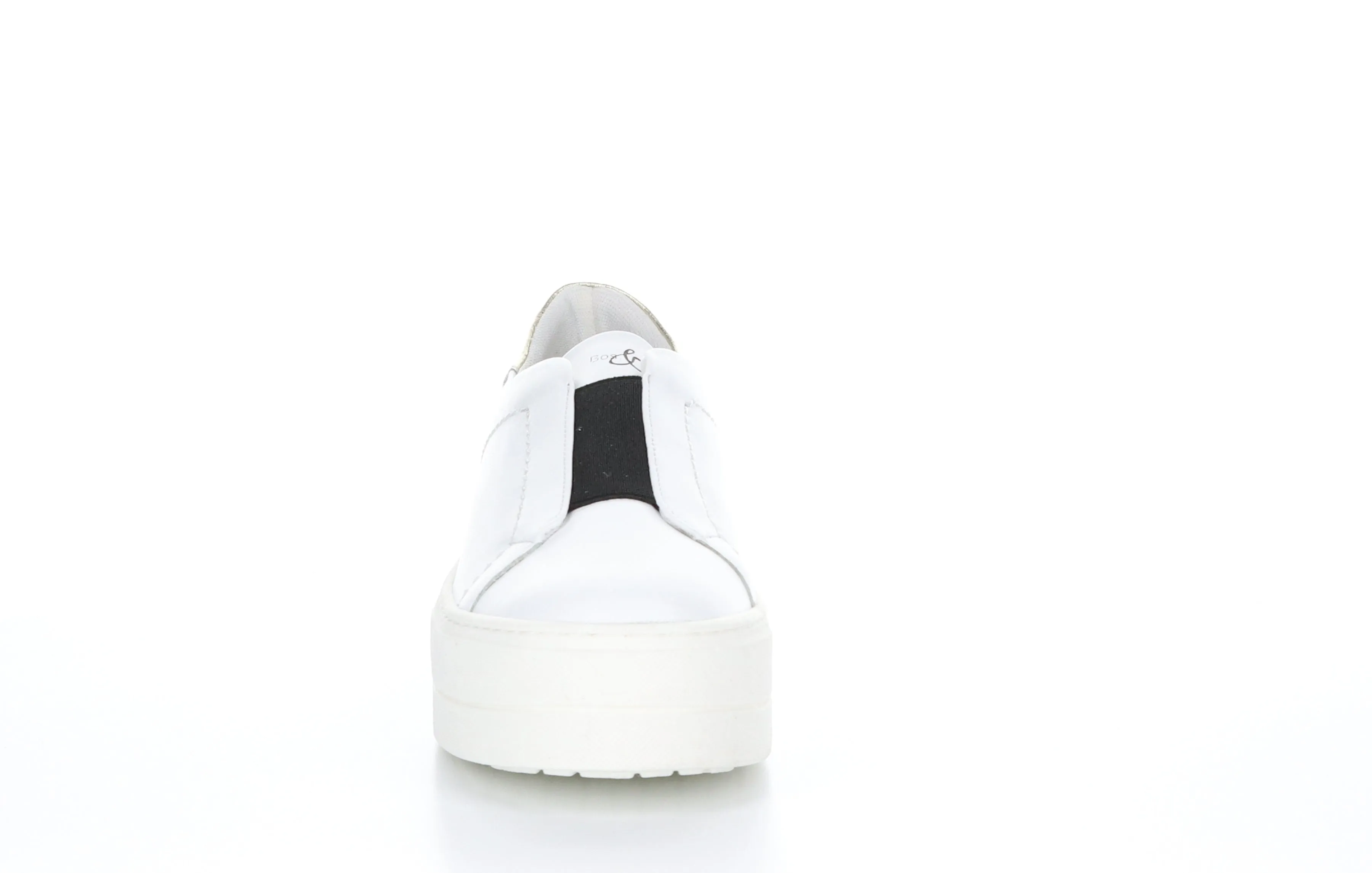 MONA White Slip-on Shoes