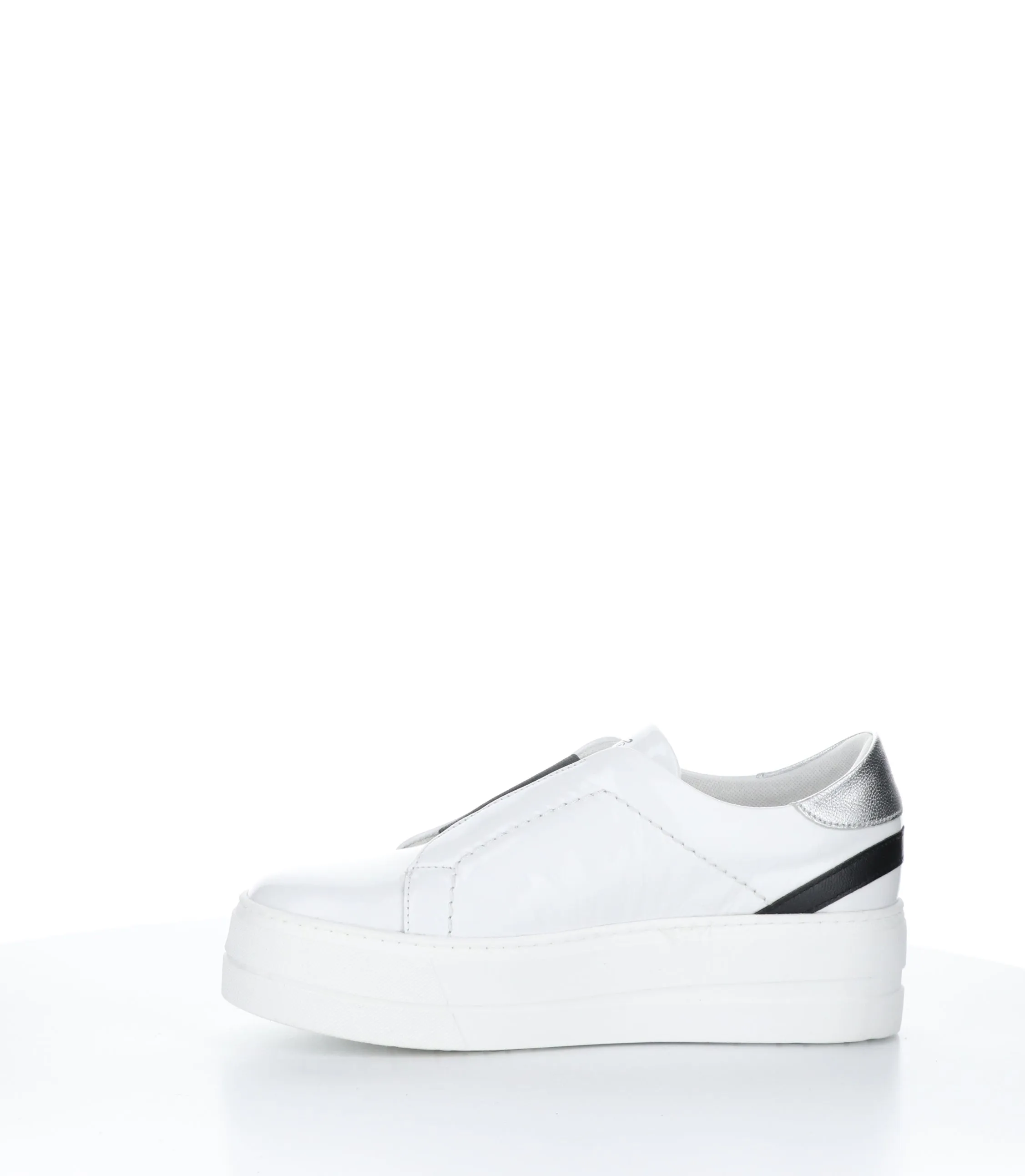MONA WHITE/BLACK/SILVER Slip-on Shoes