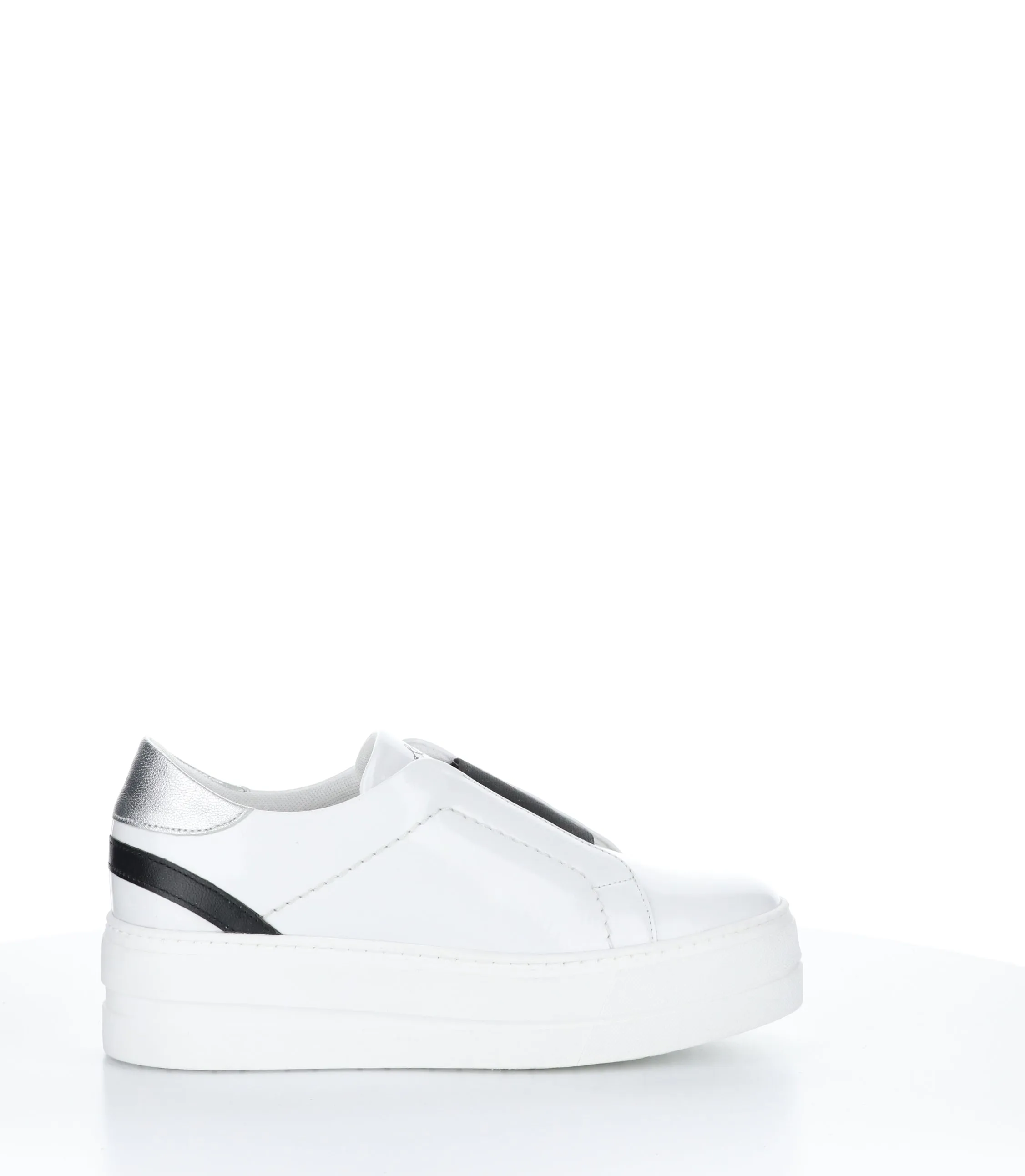 MONA WHITE/BLACK/SILVER Slip-on Shoes