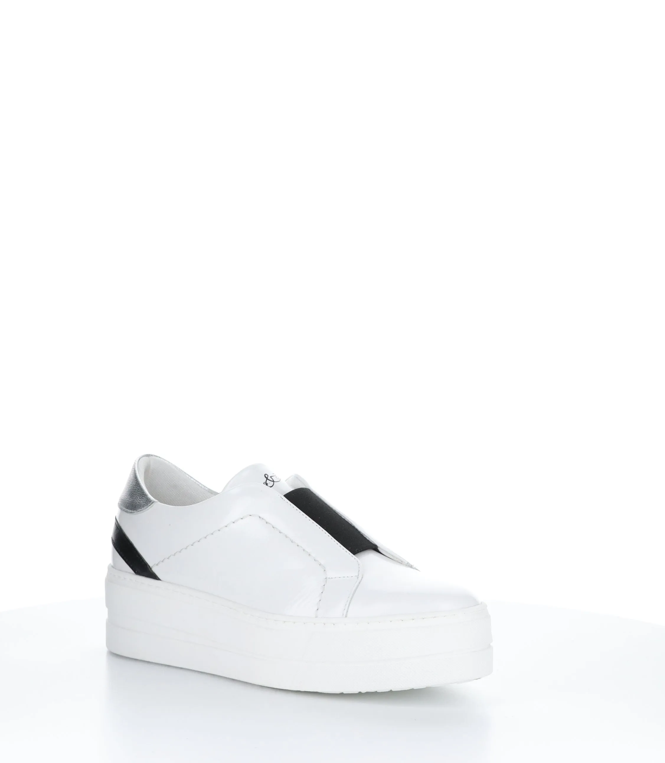 MONA WHITE/BLACK/SILVER Slip-on Shoes