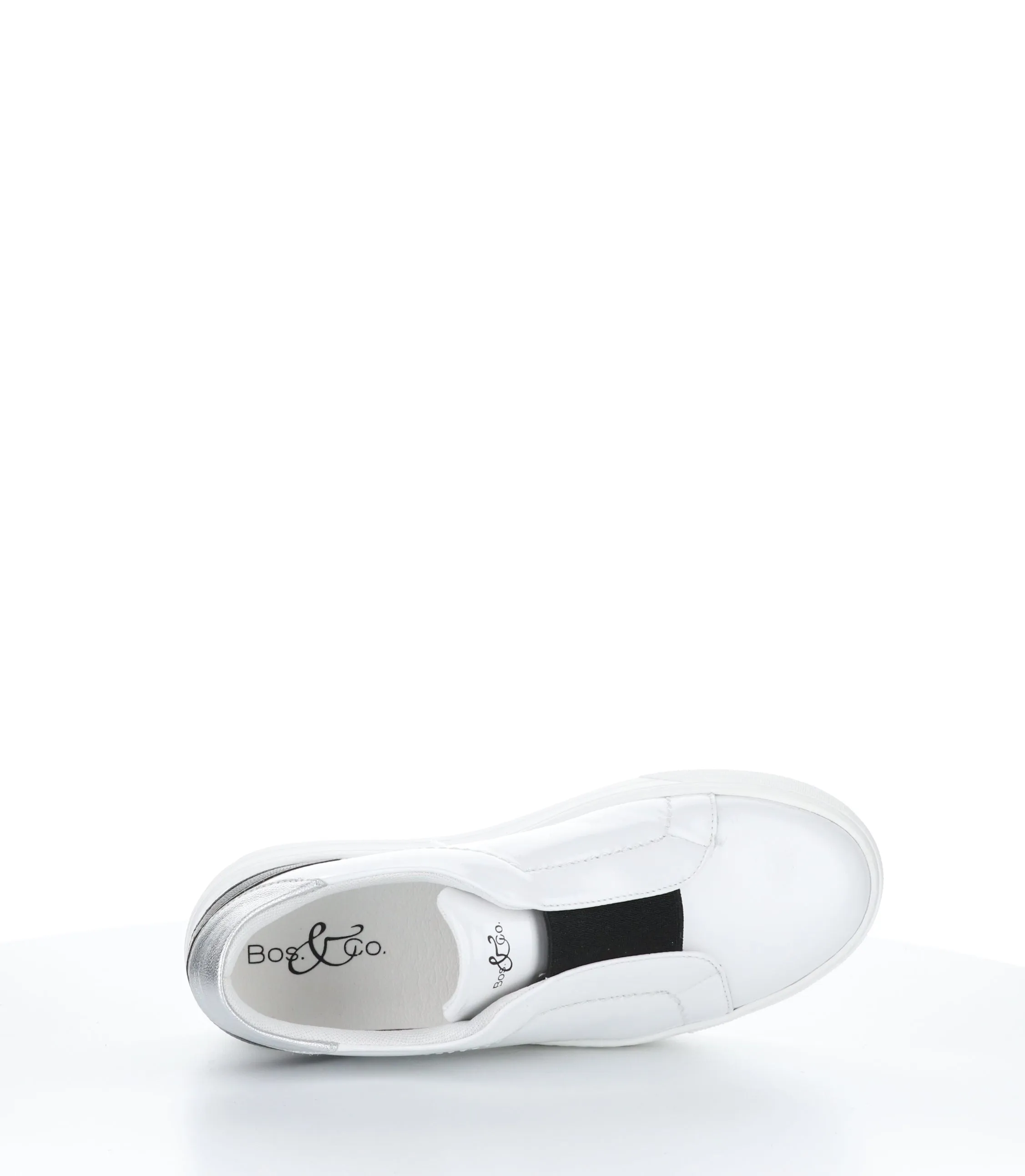 MONA WHITE/BLACK/SILVER Slip-on Shoes